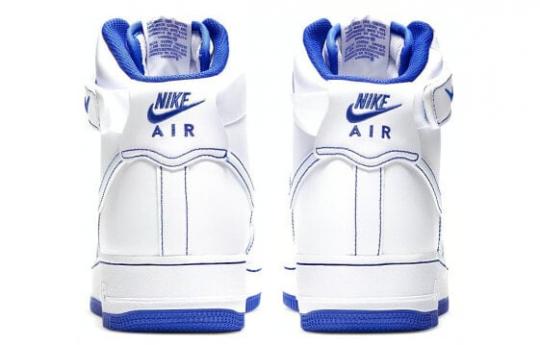 Кроссовки Nike Air Force 1 High White Royal Blue Contrast Stitch CV1753-101