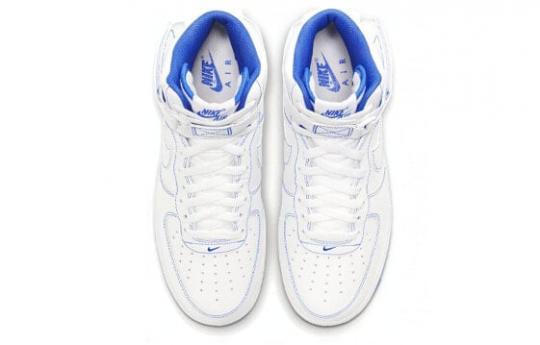 Кроссовки Nike Air Force 1 High White Royal Blue Contrast Stitch CV1753-101