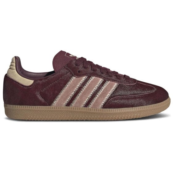 Кроссовки Adidas Originals SAMBA OG Skateboard Shoes Women's Low-Top Brown JP5330