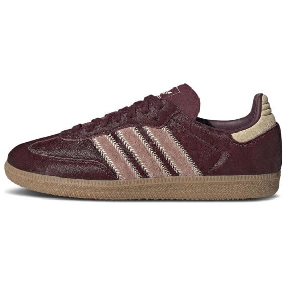 Кроссовки Adidas Originals SAMBA OG Skateboard Shoes Women's Low-Top Brown JP5330