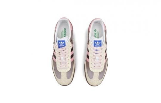 Кроссовки Adidas Originals SAMBA OG Skateboard Shoes Unisex Low-Top Beige Pink Brown IG1024