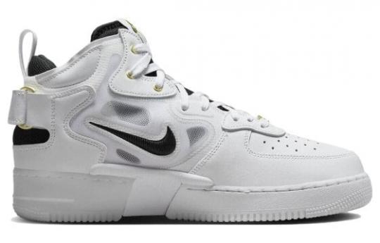 Кроссовки Nike Air Force 1 Mid React 40th Anniversary White Black DQ7668-100