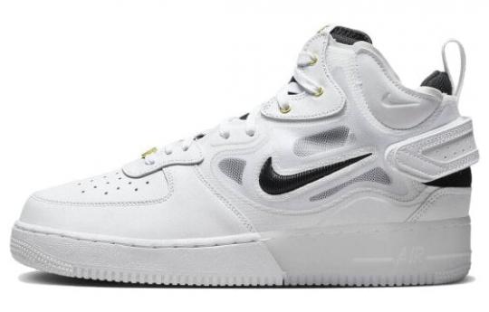 Кроссовки Nike Air Force 1 Mid React 40th Anniversary White Black DQ7668-100