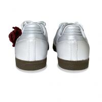 Кроссовки Adidas Originals SAMBA OG Skateboard Shoes Unisex Low-Top Silver/Red B75806