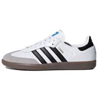 Кроссовки Adidas Originals SAMBA OG Skateboard Shoes Unisex Low-Top Silver/Red B75806