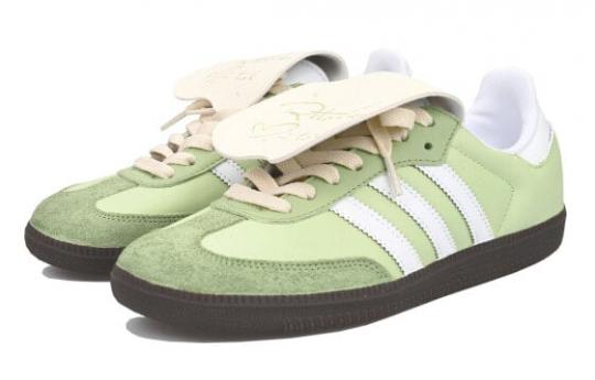 Кроссовки Adidas Originals Samba Skateboard Shoes Unisex Low-Top Green/Beige B75806