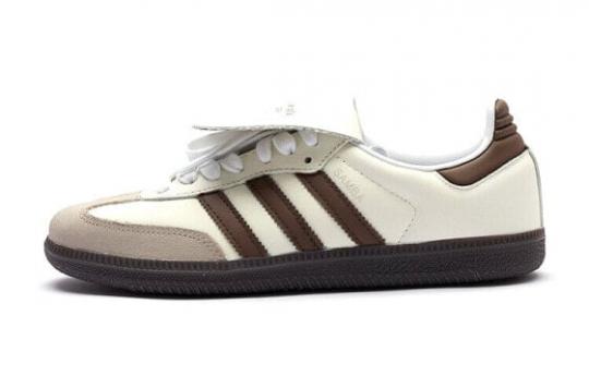 Кроссовки Adidas Originals Samba Skateboard Shoes Unisex Low-Top Brown Beige IG1024