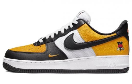 Кроссовки Nike Air Force 1 Low '07 LV8 Black Gold Jersey Mesh DQ7775-700