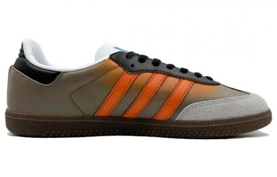 Кроссовки Adidas Originals Samba Skateboard Shoes Unisex Low-Top Orange Black H01877