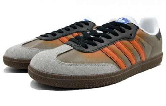 Кроссовки Adidas Originals Samba Skateboard Shoes Unisex Low-Top Orange Black H01877