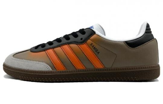 Кроссовки Adidas Originals Samba Skateboard Shoes Unisex Low-Top Orange Black H01877