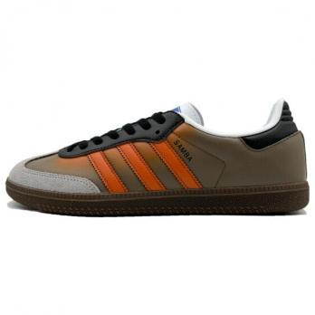 Кроссовки Adidas Originals Samba Skateboard Shoes Unisex Low-Top Orange Black H01877