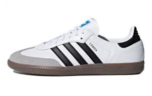 Кроссовки Adidas Originals SAMBA OG Skateboard Shoes Unisex Low-Top White/Green Brown B75806