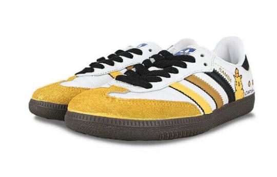 Кроссовки Adidas Originals Samba Skateboard Shoes Unisex Low-Top Yellow Black B75806