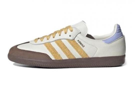 Кроссовки Adidas Originals SAMBA OG Skateboard Shoes Women's Low-Top Purple/Beige IE0875