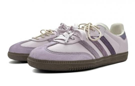 Кроссовки Adidas Originals SAMBA OG Skateboard Shoes Women's Low-Top Purple/Beige IE0875