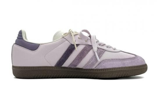 Кроссовки Adidas Originals SAMBA OG Skateboard Shoes Women's Low-Top Purple/Beige IE0875