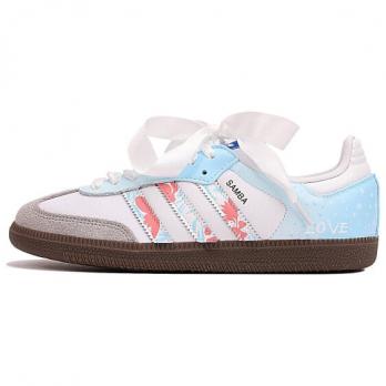 Кроссовки Adidas Originals SAMBA OG Skateboard Shoes Unisex Low-Top Blue White/Red B75806