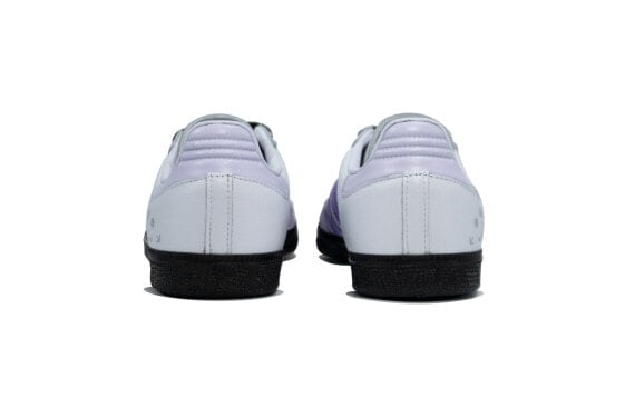 Кроссовки Adidas Originals SAMBA OG Skateboard Shoes Unisex Low-Top White Gray Purple B75806