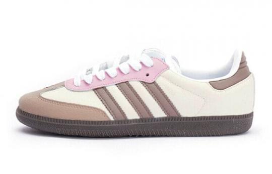 Кроссовки Adidas Originals Samba Skateboard Shoes Unisex Low-Top Pink/Brown Beige B75806