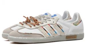 Кроссовки Adidas Originals Samba Skateboard Shoes Unisex Low-Top Beige White IE3437