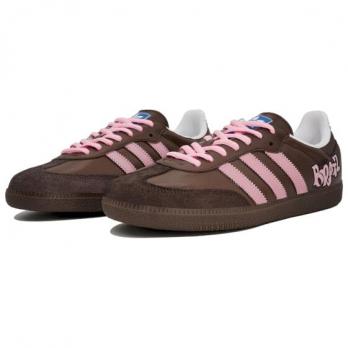 Кроссовки Adidas Originals SAMBA OG Skateboard Shoes Unisex Low-Top Pink/Brown B75806