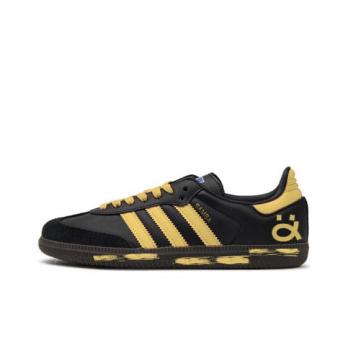 Кроссовки Adidas Originals Samba Skateboard Shoes Unisex Low-Top Black Yellow B75807