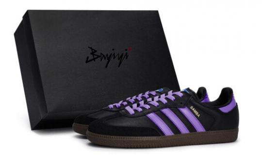 Кроссовки Adidas Originals SAMBA OG Skateboard Shoes Unisex Low-Top Purple B75807