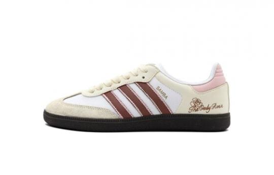 Кроссовки Adidas Originals SAMBA OG Skateboard Shoes Unisex Low-Top Beige Pink B75806