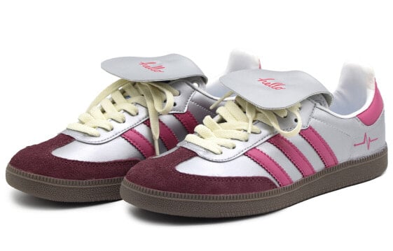 Кроссовки Adidas Originals Samba Skateboard Shoes Unisex Low-Top Pink IG1024