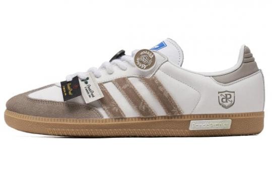 Кроссовки Adidas Originals SAMBA OG Skateboard Shoes Unisex Low-Top Beige Brown IE3437