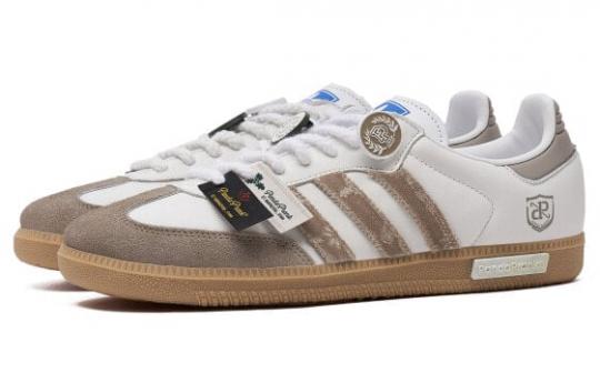 Кроссовки Adidas Originals SAMBA OG Skateboard Shoes Unisex Low-Top Beige Brown IE3437