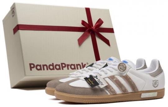 Кроссовки Adidas Originals SAMBA OG Skateboard Shoes Unisex Low-Top Beige Brown IE3437