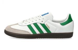 Кроссовки Adidas Originals Samba Skateboard Shoes Unisex Low-Top Silver/Cyan B75806