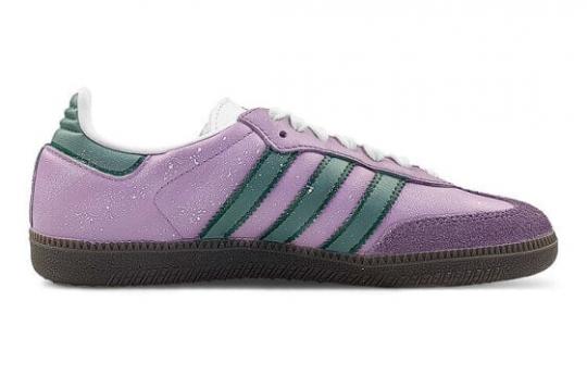 Кроссовки Adidas Originals Samba Skateboard Shoes Unisex Low-Top Pink Green/White B75806