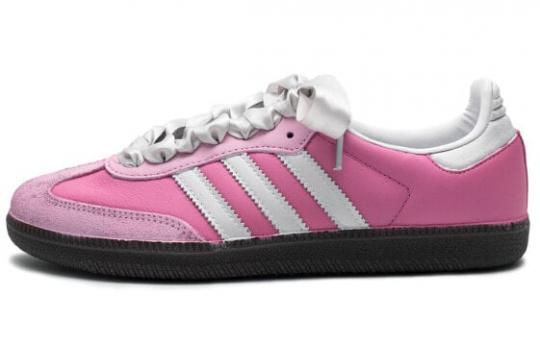 Кроссовки Adidas Originals SAMBA OG Skateboard Shoes Unisex Low-Top Pink/Silver IG1024