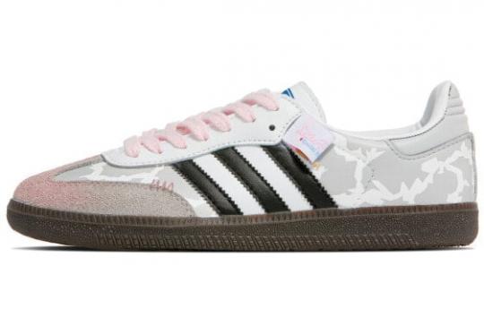 Кроссовки Adidas Originals SAMBA OG Skateboard Shoes Unisex Low-Top Gray Pink B75806