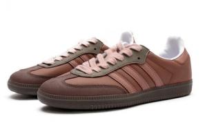 Кроссовки Adidas Originals Samba Skateboard Shoes Unisex Low-Top Pink/Brown IG1025