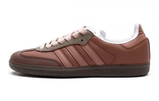 Кроссовки Adidas Originals Samba Skateboard Shoes Unisex Low-Top Pink/Brown IG1025