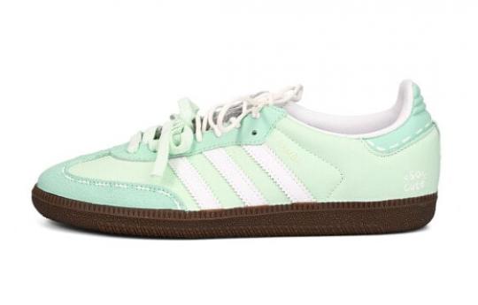 Кроссовки Adidas Originals SAMBA OG Skateboard Shoes Unisex Low-Top Light Green IE3439