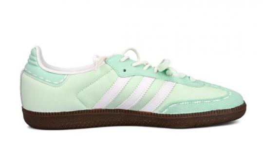 Кроссовки Adidas Originals SAMBA OG Skateboard Shoes Unisex Low-Top Light Green IE3439