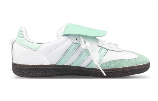 Кроссовки Adidas Originals Samba Skateboard Shoes Unisex Low-Top White/Green B75806