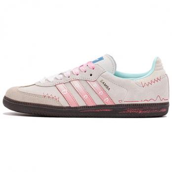 Кроссовки Adidas Originals SAMBA OG Skateboard Shoes Unisex Low-Top Gray Pink ID2047