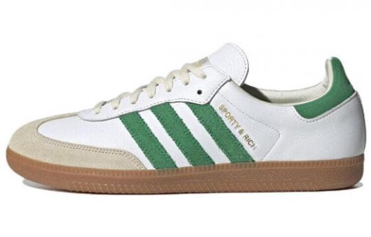 Кроссовки Adidas Originals Samba Og Sporty & Rich White Green HQ6075