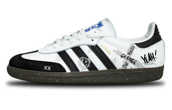 Кроссовки Adidas Originals SAMBA OG Skateboard Shoes Unisex Low-Top Yellow Black B75806