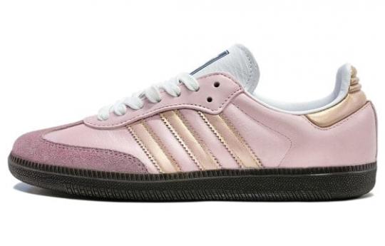 Кроссовки Adidas Originals Samba Skateboard Shoes Unisex Low-Top Pink/Gold B75806