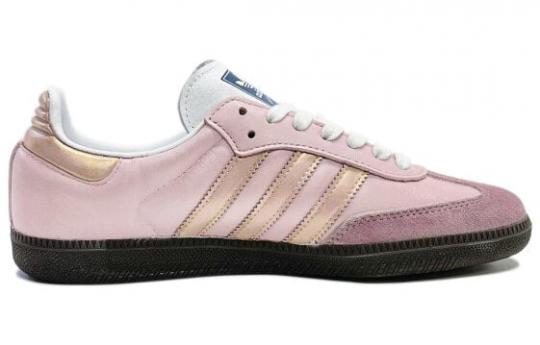 Кроссовки Adidas Originals Samba Skateboard Shoes Unisex Low-Top Pink/Gold B75806