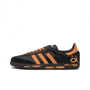 Кроссовки Adidas Originals Samba Skateboard Shoes Unisex Low-Top Black Orange B75807