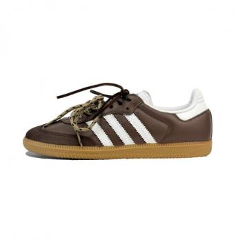 Кроссовки Adidas Originals SAMBA OG Skateboard Shoes Unisex Low-Top Brown White IE3437