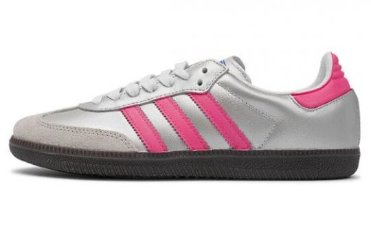 Кроссовки Adidas Originals Samba Skateboard Shoes Unisex Low-Top Silver/Pink IG1024